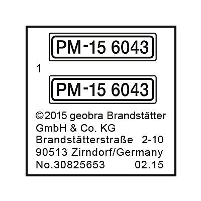 30825653_sparepart/Etikett 6043 "Polizei-Mannschaftswagen m